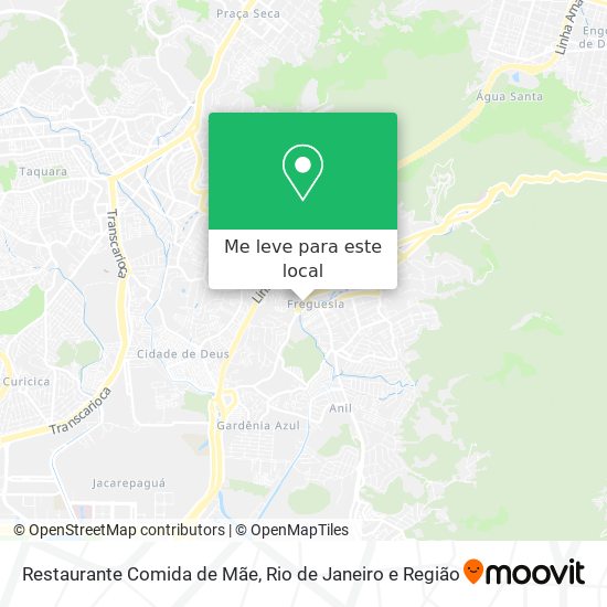 Restaurante Comida de Mãe mapa