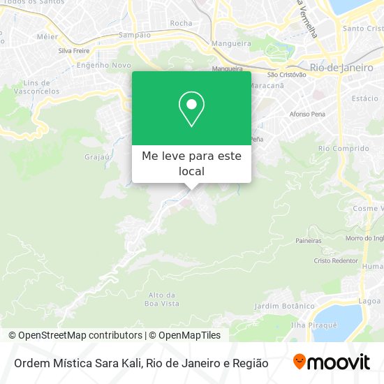 Ordem Mística Sara Kali mapa