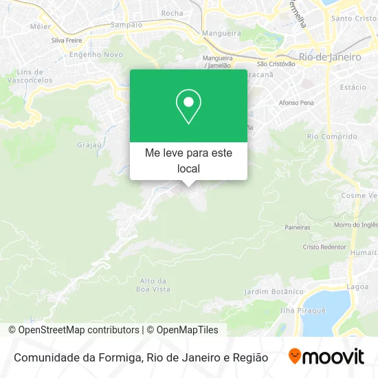 Comunidade da Formiga mapa