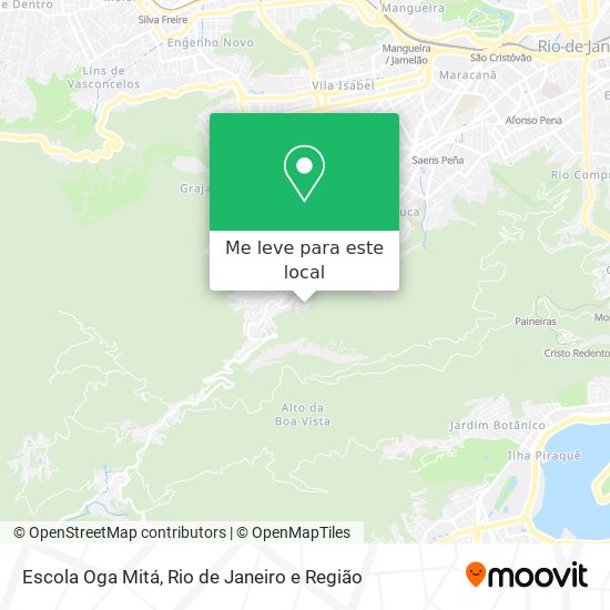 Escola Oga Mitá mapa
