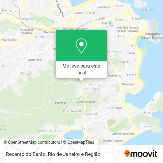 Recanto do Barão mapa