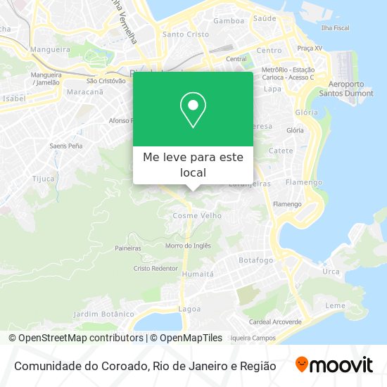 Comunidade do Coroado mapa