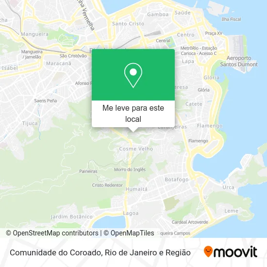Comunidade do Coroado mapa