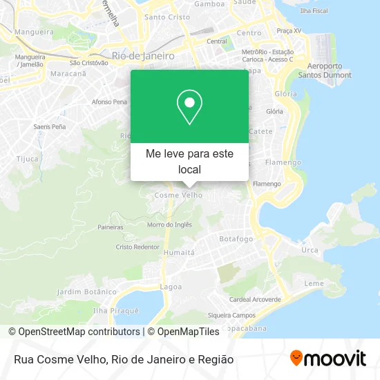 Rua Cosme Velho mapa