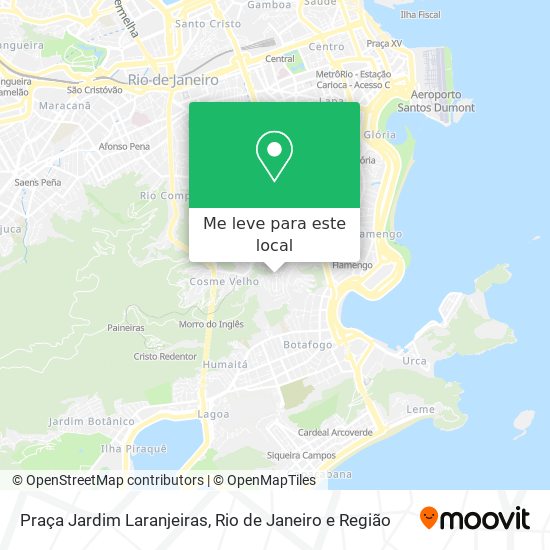 Praça Jardim Laranjeiras mapa