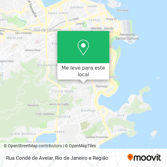 Rua Condé de Avelar mapa