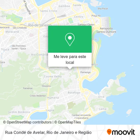 Rua Condé de Avelar mapa