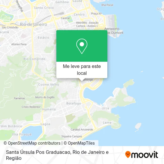 Santa Úrsula Pos Graduacao mapa