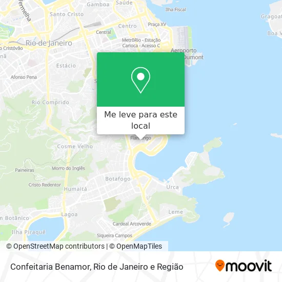 Confeitaria Benamor mapa