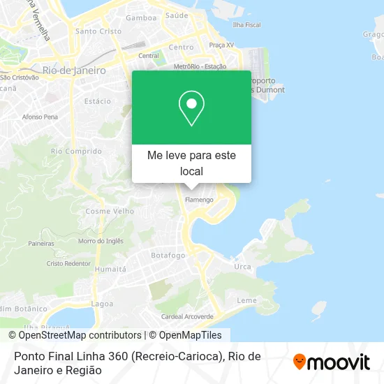 Ponto Final Linha 360 (Recreio-Carioca) mapa