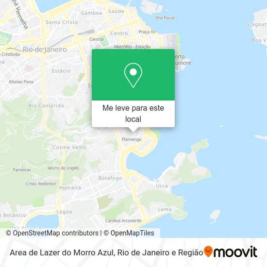 Area de Lazer do Morro Azul mapa