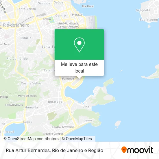 Rua Artur Bernardes mapa