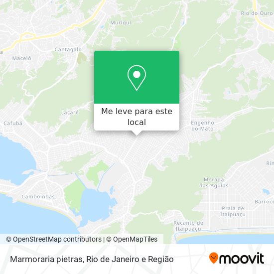 Marmoraria pietras mapa