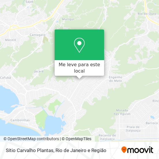 Sítio Carvalho Plantas mapa
