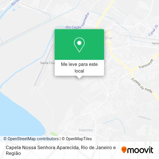 Capela Nossa Senhora Aparecida mapa