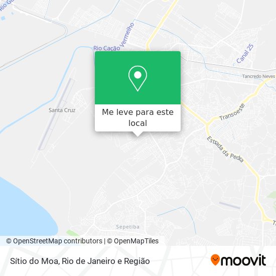 Sítio do Moa mapa