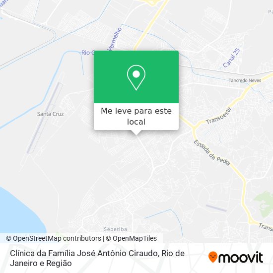 Clínica da Família José Antônio Ciraudo mapa
