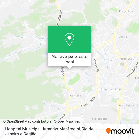 Hospital Municipal Jurandyr Manfredini mapa