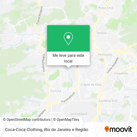 Coca-Coca Clothing mapa