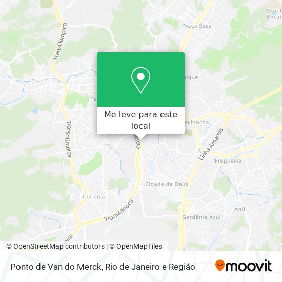 Ponto de Van do Merck mapa