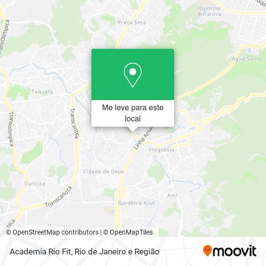 Academia Rio Fit mapa