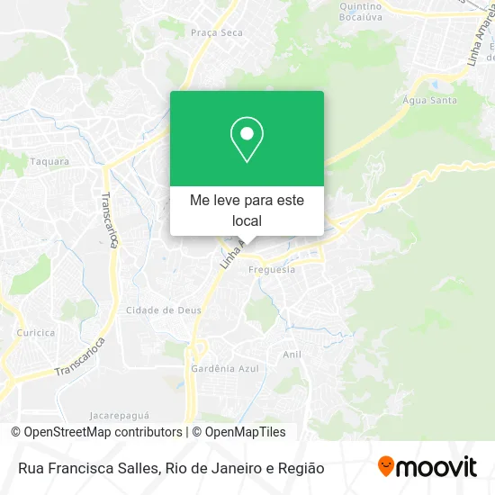 Rua Francisca Salles mapa
