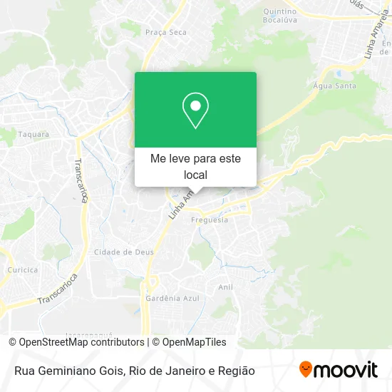 Rua Geminiano Gois mapa