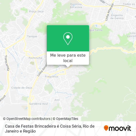 Casa de Festas Brincadeira é Coisa Séria mapa