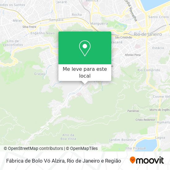 Fábrica de Bolo Vó Alzira mapa