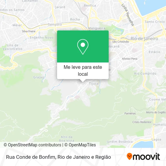 Rua Conde de Bonfim mapa