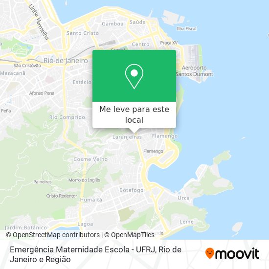 Emergência Maternidade Escola - UFRJ mapa