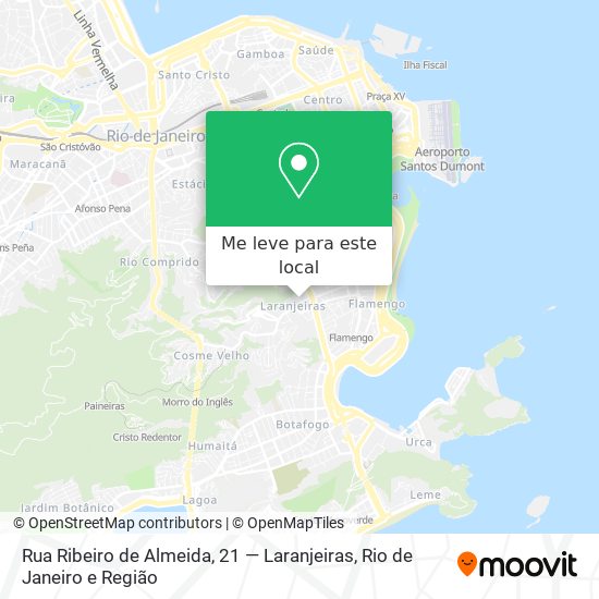 Rua Ribeiro de Almeida, 21 — Laranjeiras mapa