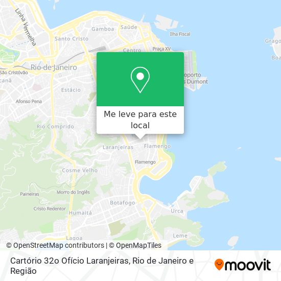 Cartório 32o Ofício Laranjeiras mapa