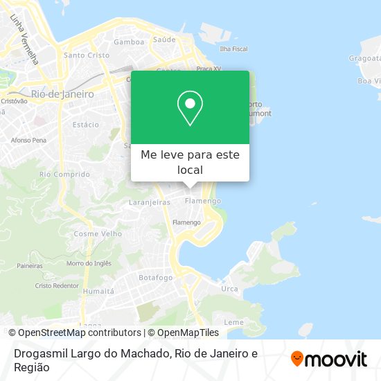 Drogasmil Largo do Machado mapa