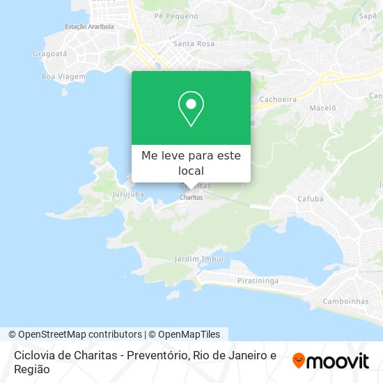 Ciclovia de Charitas - Preventório mapa