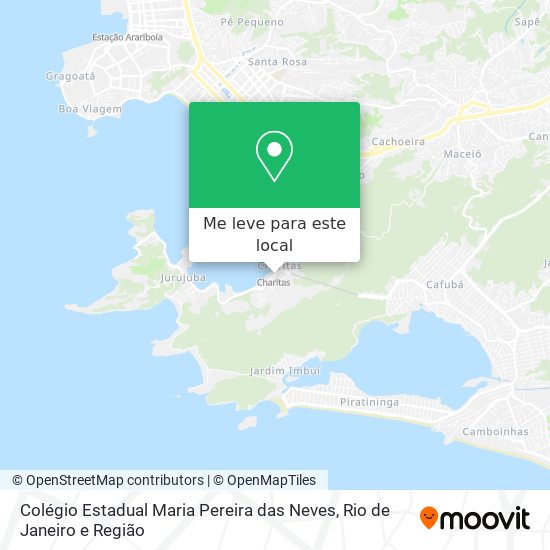 Colégio Estadual	 Maria Pereira das Neves mapa