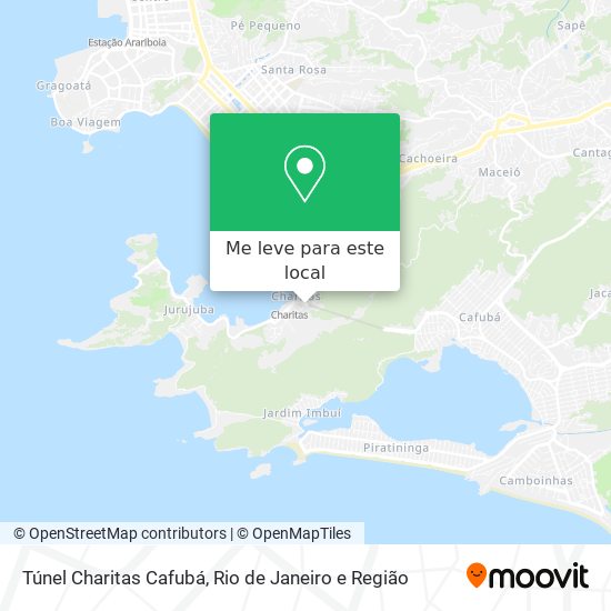 Túnel Charitas Cafubá mapa