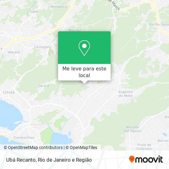 Ubá Recanto mapa