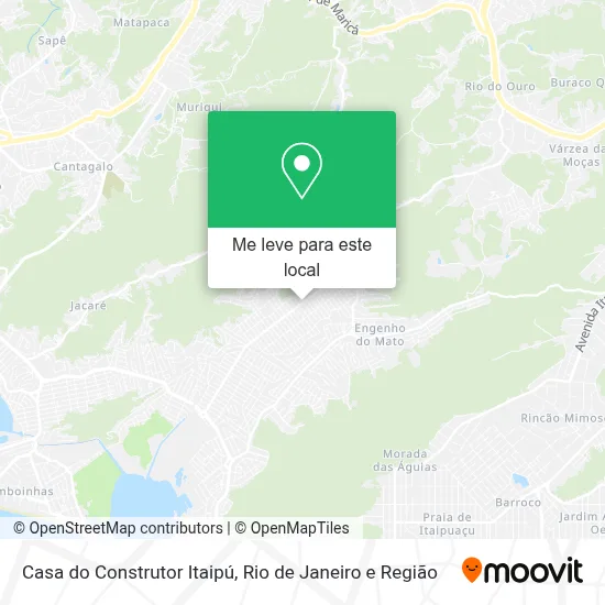 Casa do Construtor Itaipú mapa