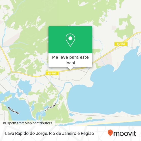 Lava Rápido do Jorge mapa