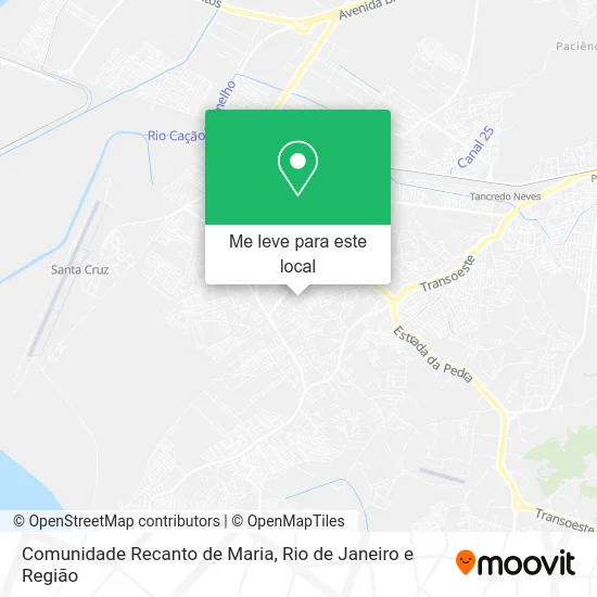 Comunidade Recanto de Maria mapa