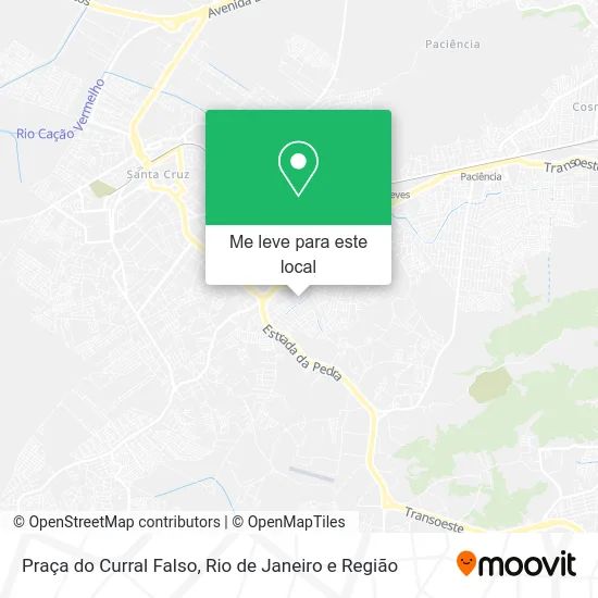 Praça do Curral Falso mapa