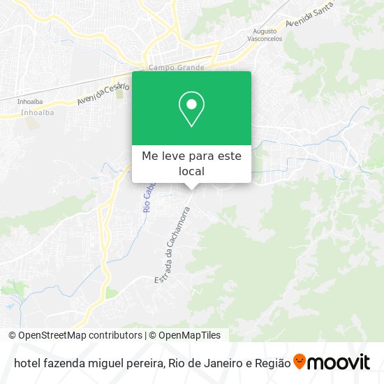 hotel fazenda miguel pereira mapa