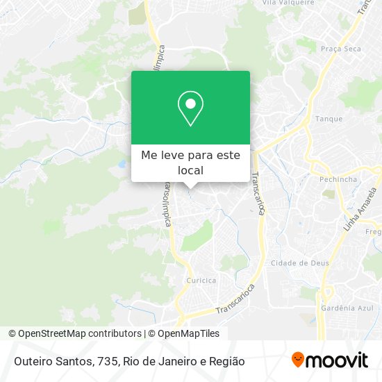 Outeiro Santos, 735 mapa