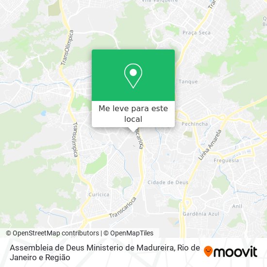 Assembleia de Deus Ministerio de Madureira mapa
