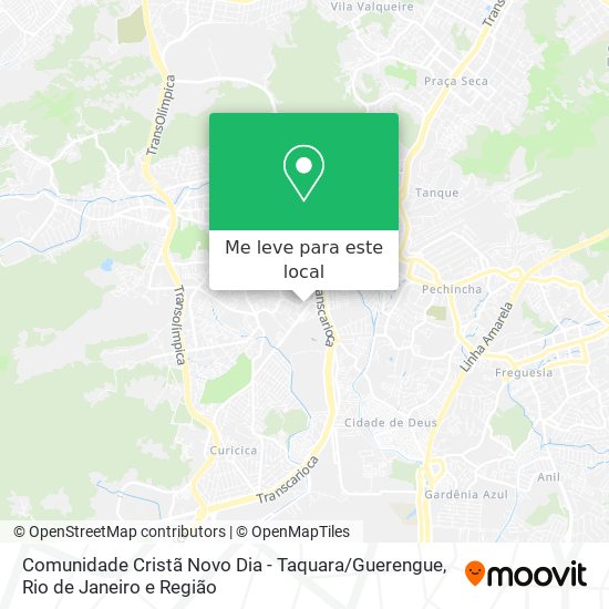 Comunidade Cristã Novo Dia - Taquara / Guerengue mapa