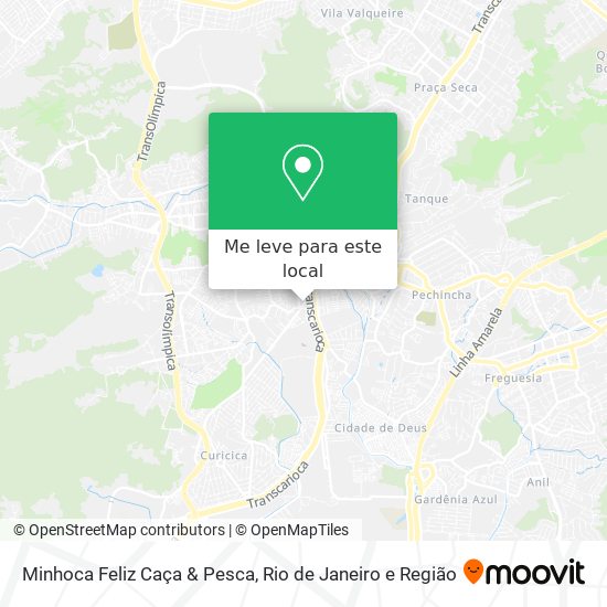 Minhoca Feliz Caça & Pesca mapa
