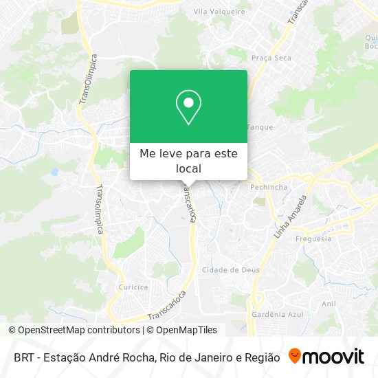 BRT - Estação André Rocha mapa