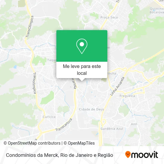 Condomínios da Merck mapa