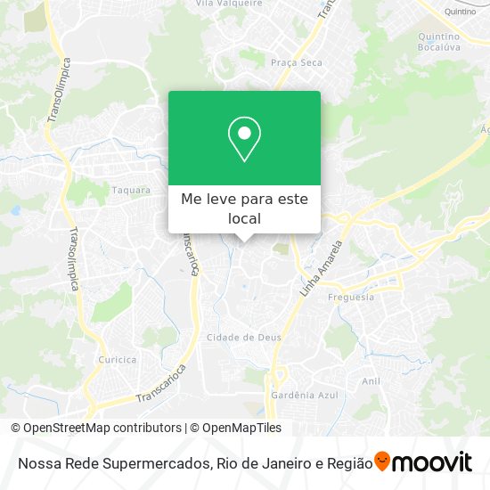 Nossa Rede Supermercados mapa